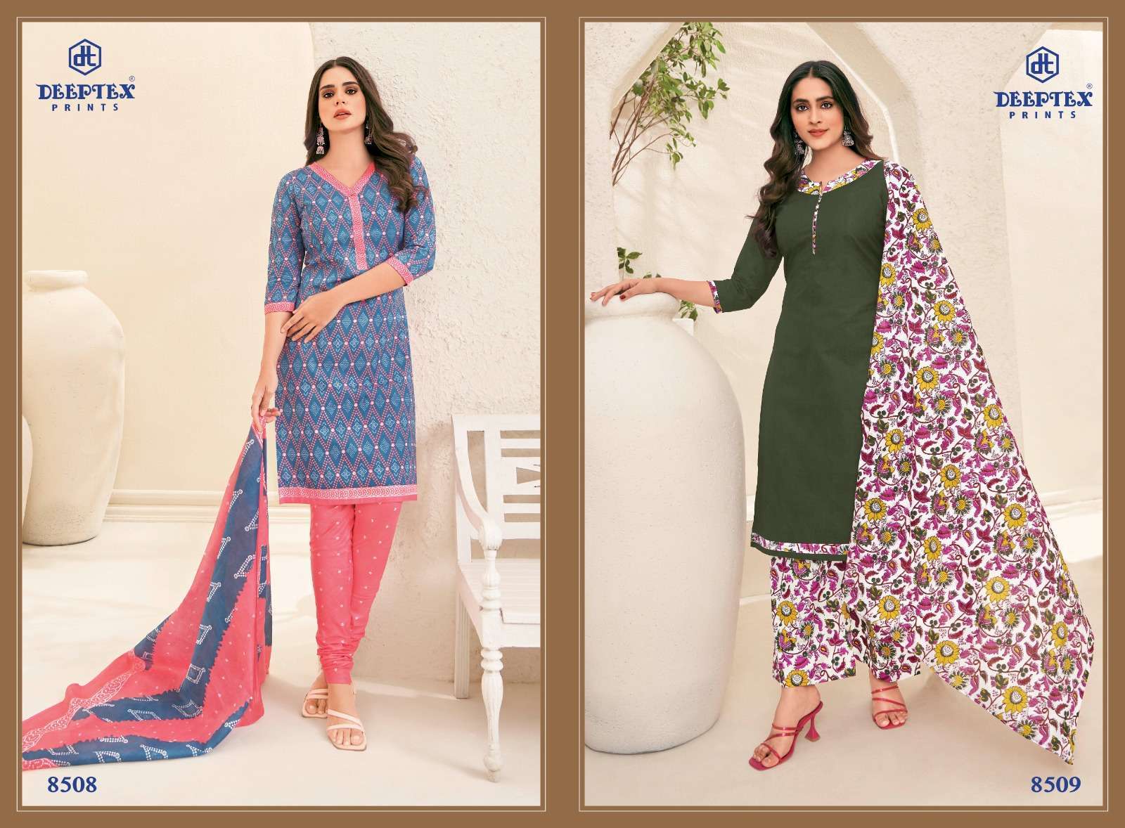 Deeptex Miss India Vol-85  Party wear dress material wholesale