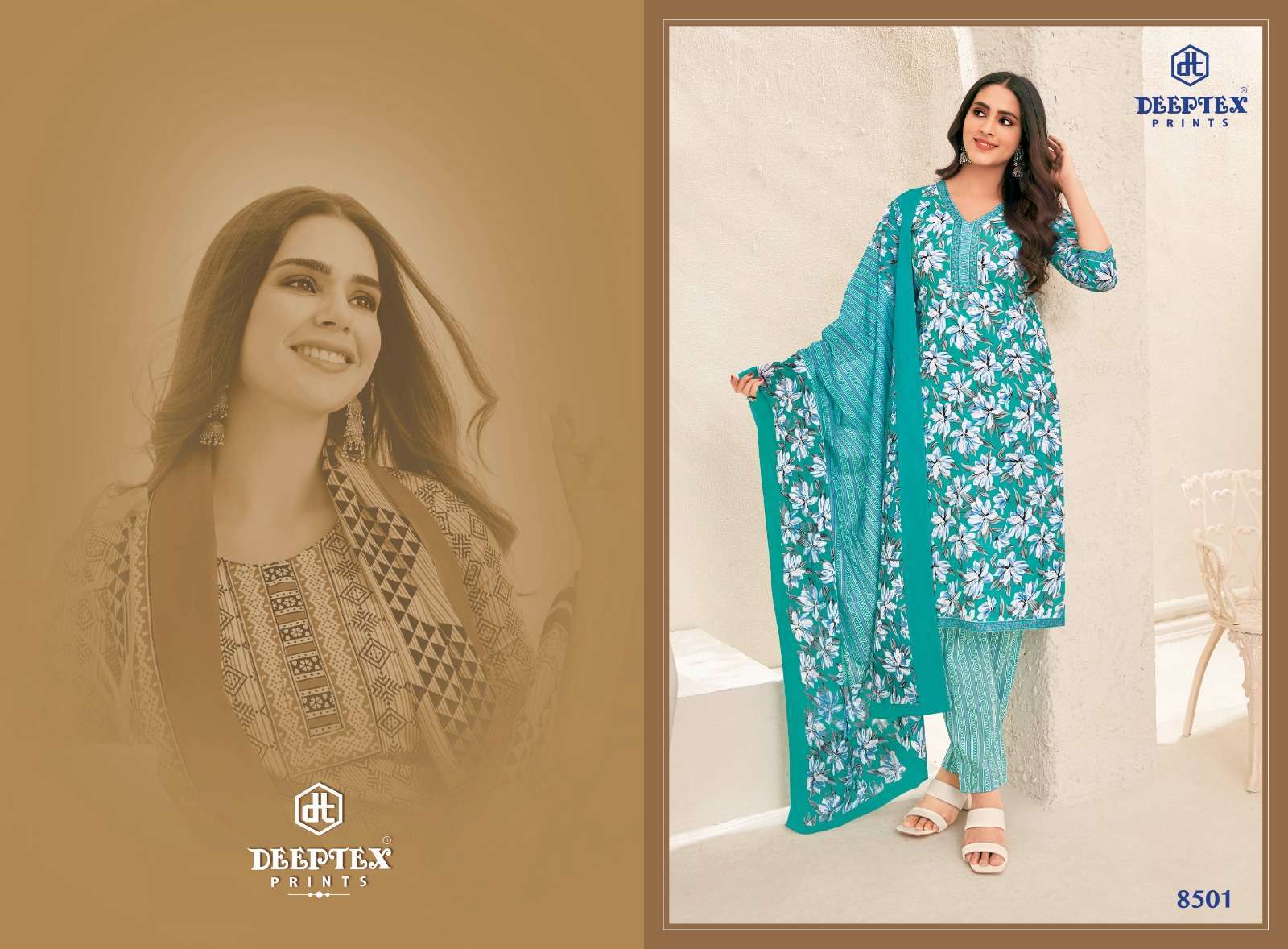 Deeptex Miss India Vol-85  Party wear dress material wholesale