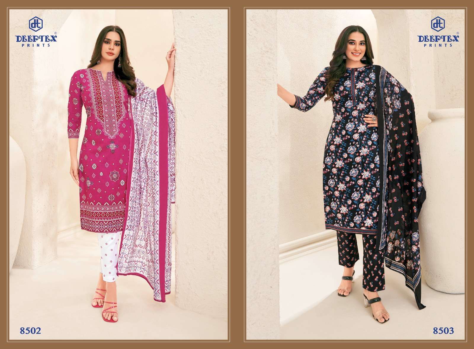 Deeptex Miss India Vol-85  Party wear dress material wholesale