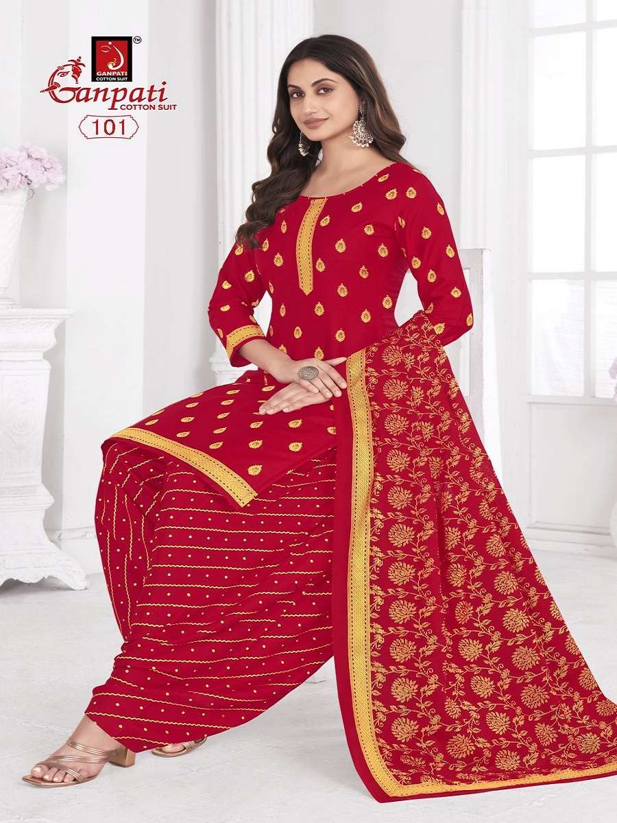 Ganpati Gold And Gold Vol-1 Wholesale dress material dealers in Surat