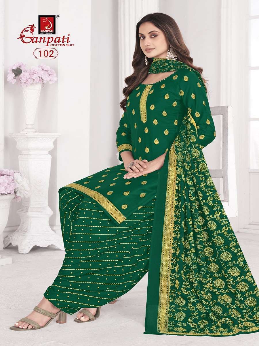 Ganpati Gold And Gold Vol-1 Wholesale dress material dealers in Surat