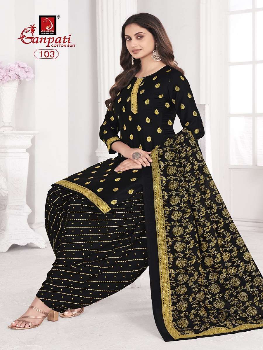 Ganpati Gold And Gold Vol-1 Wholesale dress material dealers in Surat
