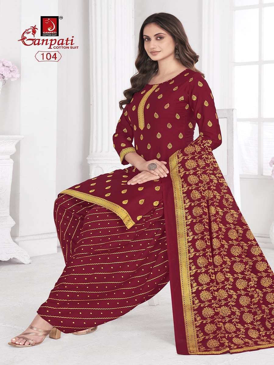 Ganpati Gold And Gold Vol-1 Wholesale dress material dealers in Surat