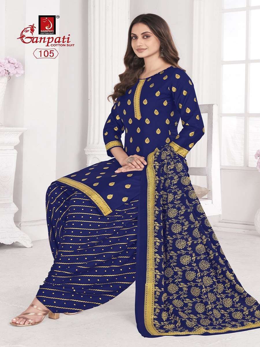 Ganpati Gold And Gold Vol-1 Wholesale dress material dealers in Surat