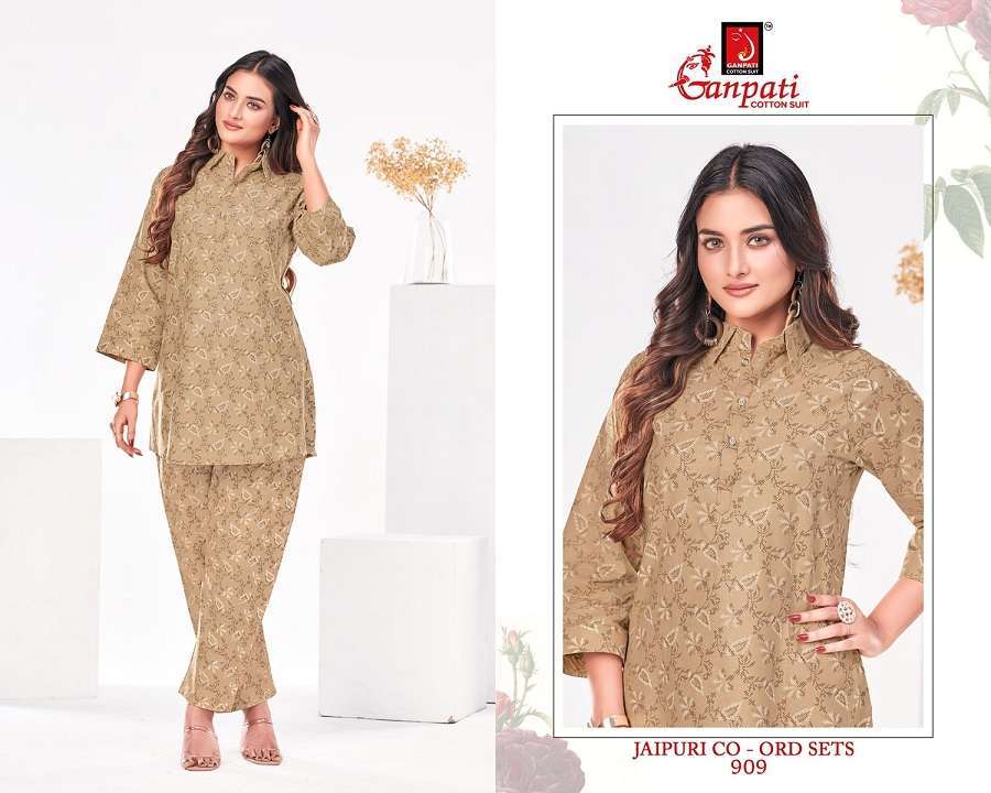 Ganpati Jaipuri Vol-9 – Co-Ord Set Surat Kurti market