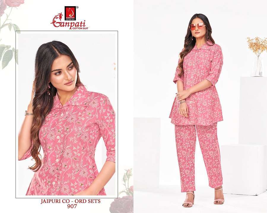 Ganpati Jaipuri Vol-9 – Co-Ord Set Surat Kurti market