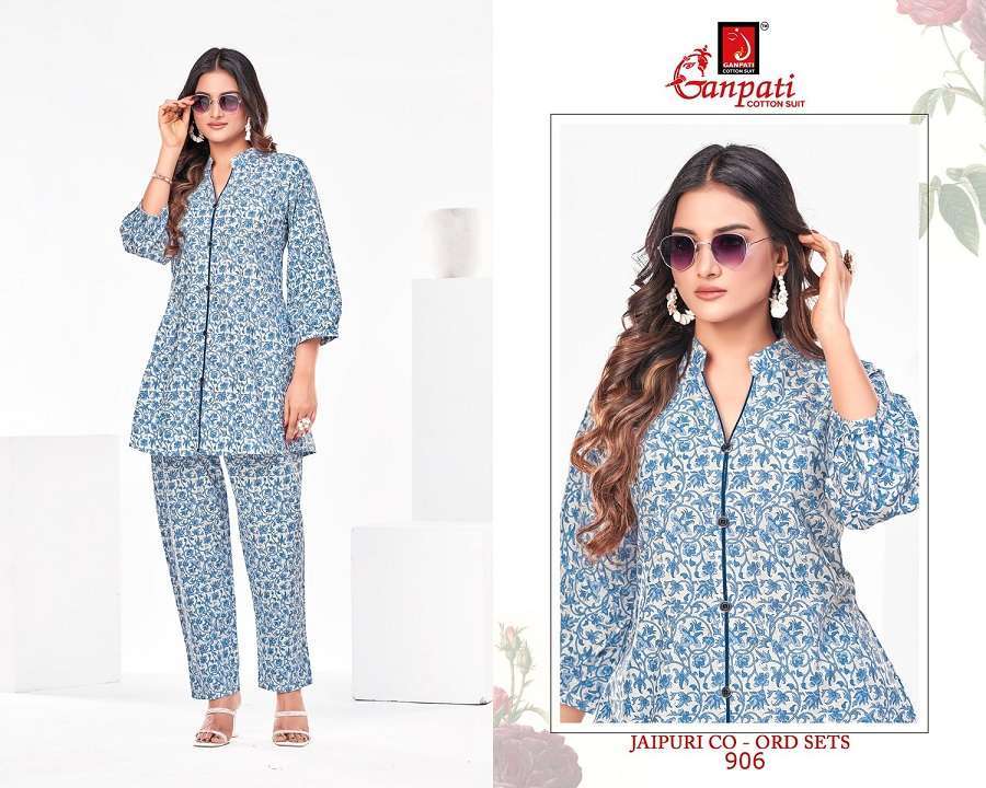 Ganpati Jaipuri Vol-9 – Co-Ord Set Surat Kurti market