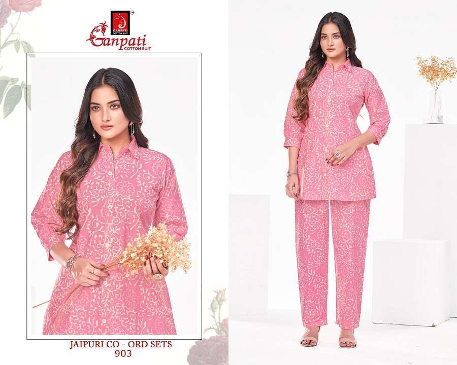 Ganpati Jaipuri Vol-9 – Co-Ord Set Surat Kurti market