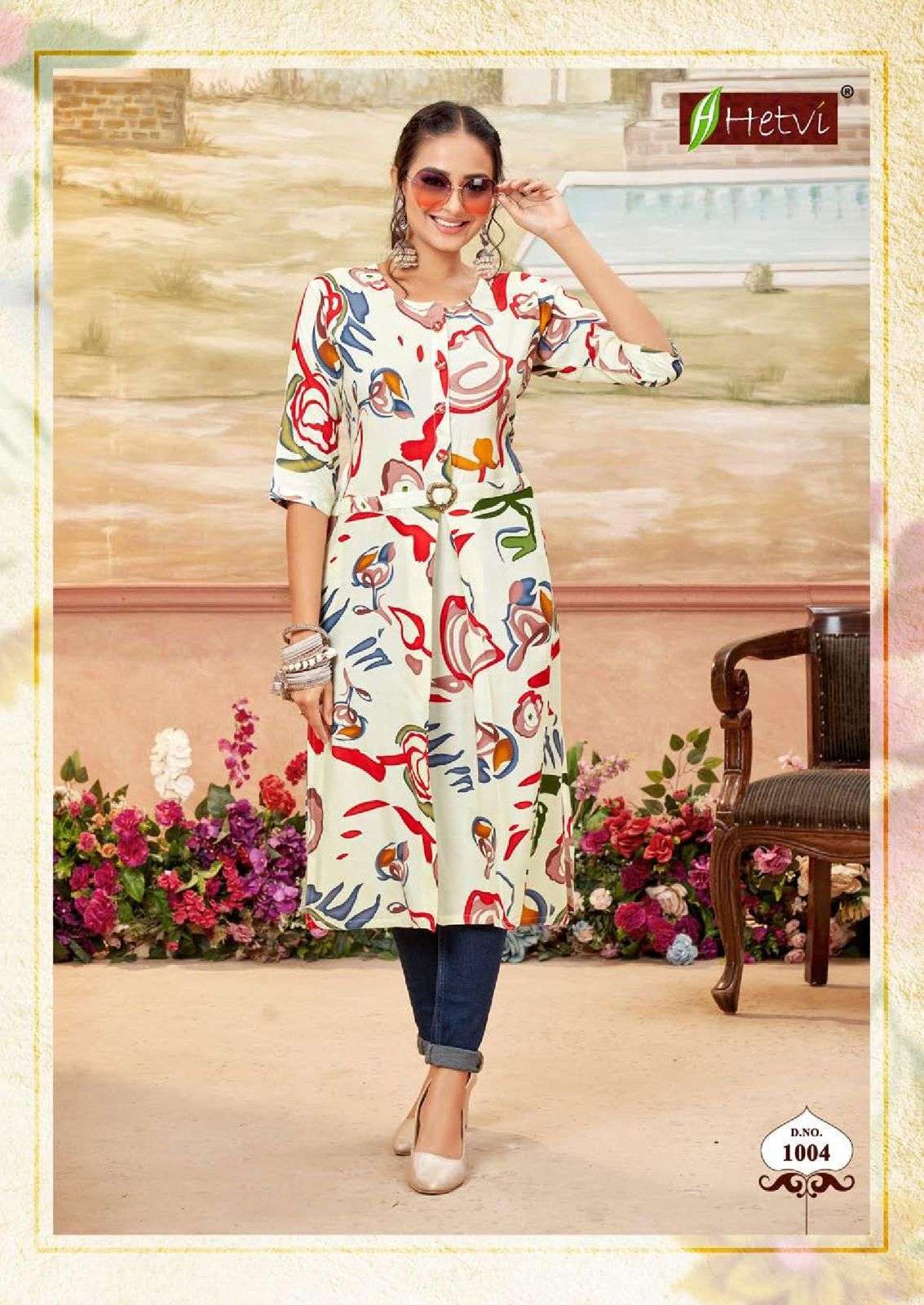 Hetvi JEENA Kurti wholesaler in Surat