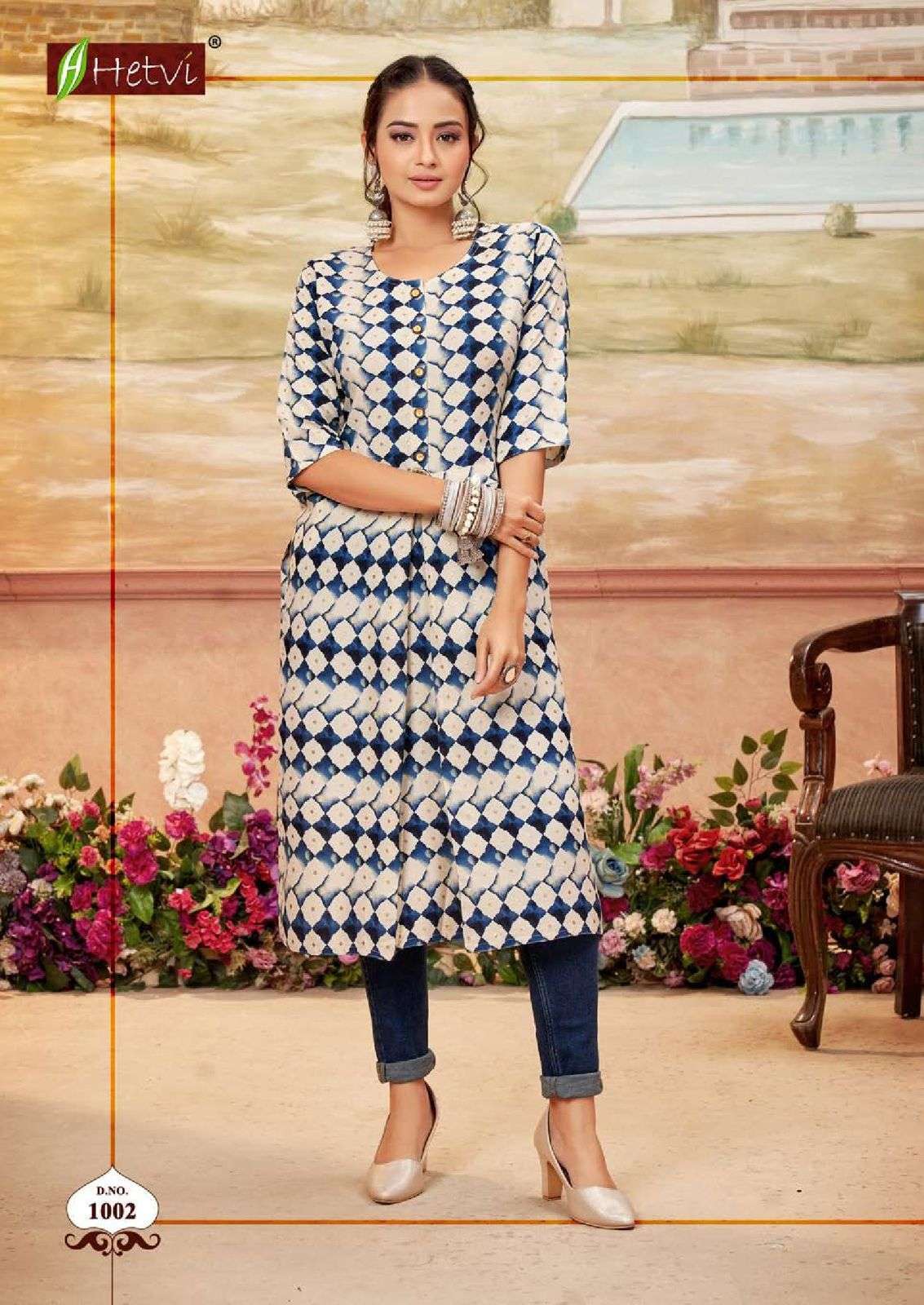 Hetvi JEENA Kurti wholesaler in Surat