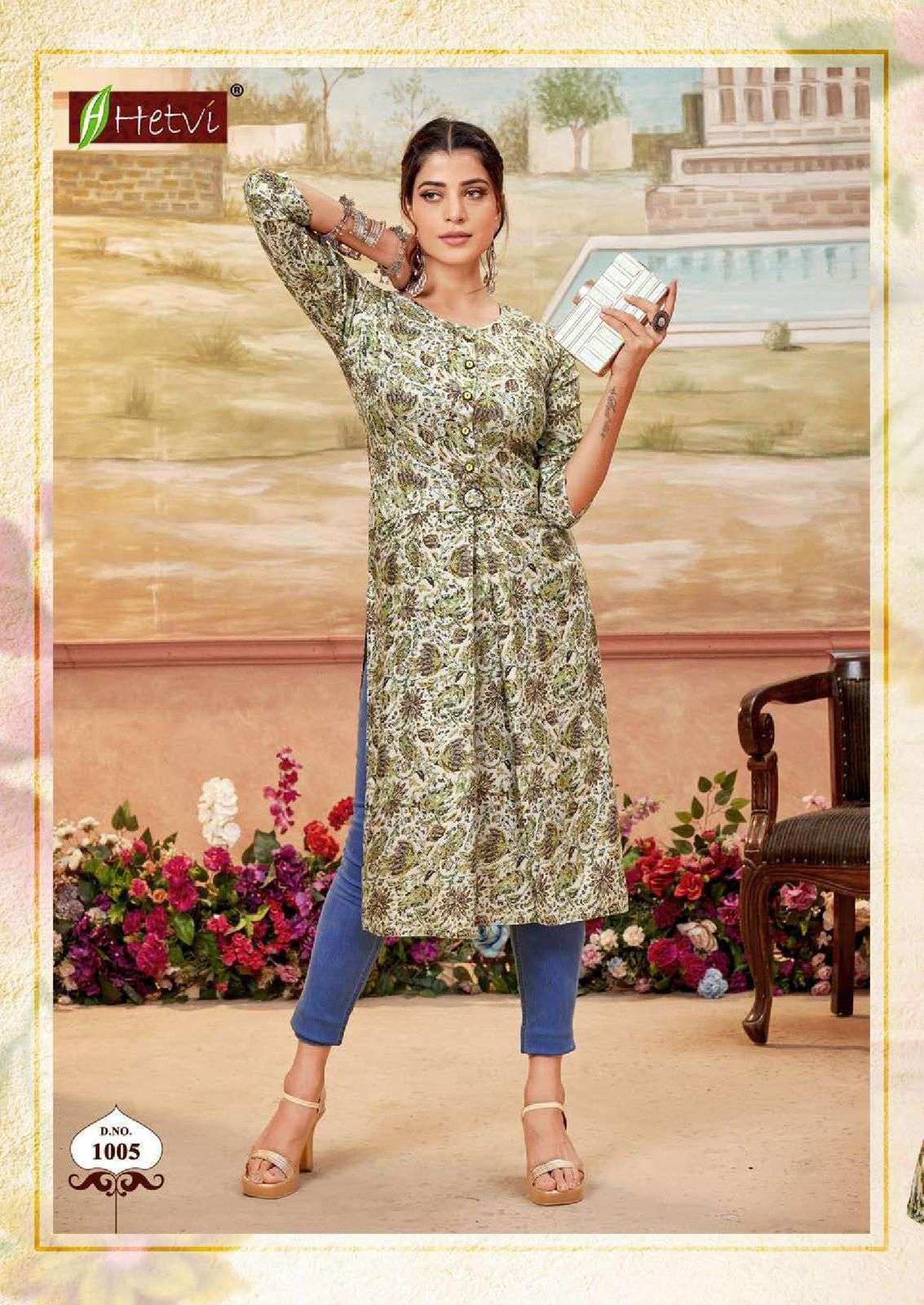 Hetvi JEENA Kurti wholesaler in Surat