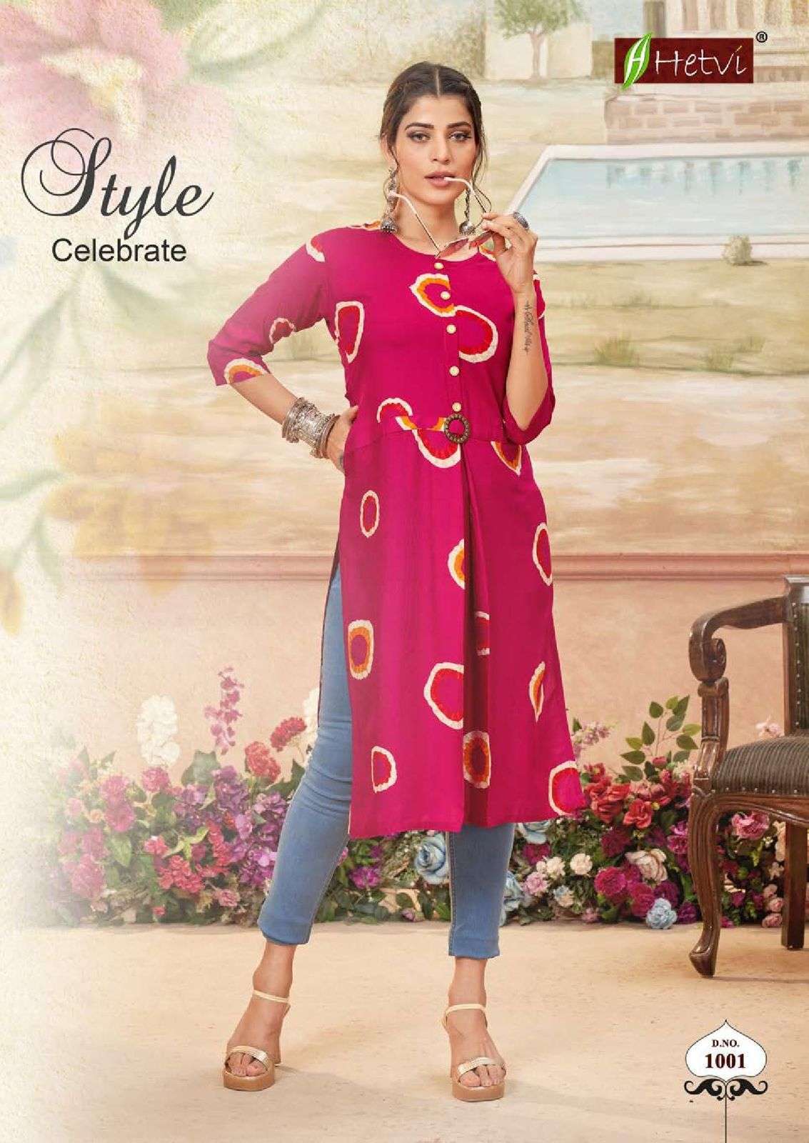 Hetvi JEENA Kurti wholesaler in Surat
