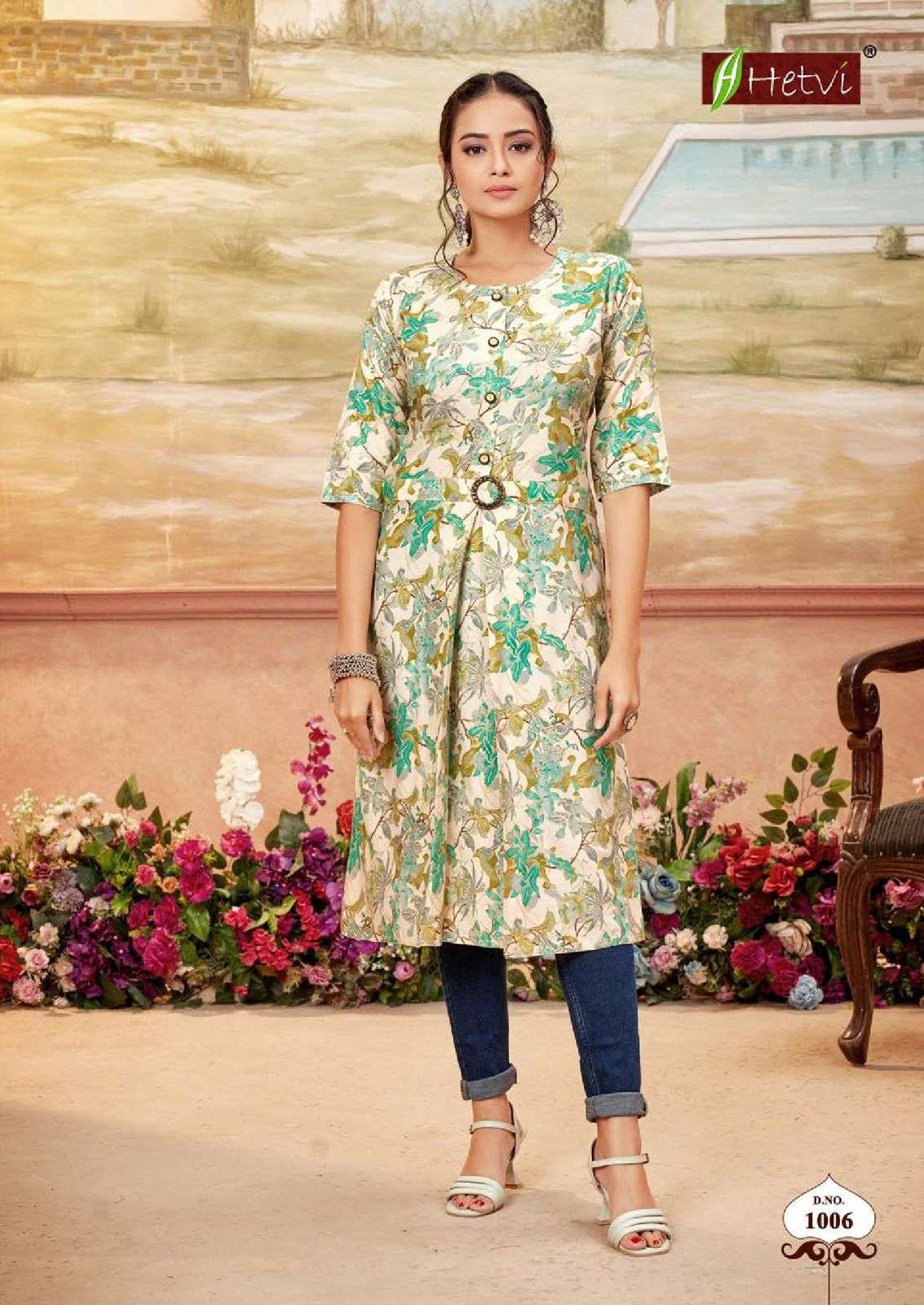 Hetvi JEENA Kurti wholesaler in Surat