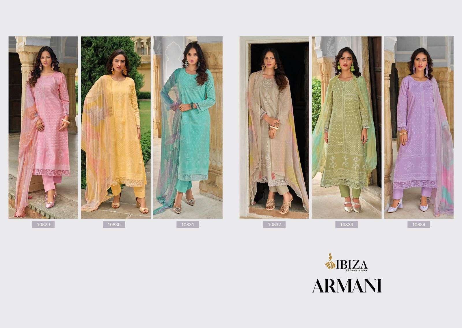 Ibiza Armani Lawn Cotton Digital Printed  Pakistani Salwar Suits for Summer