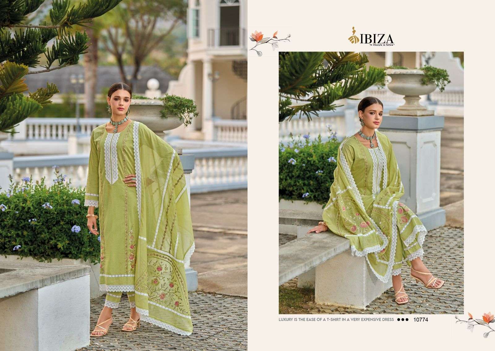 Ibiza Raysa Vol 2 Cotton Embroidered Wholesale market for salwar kameez in Hyderabad