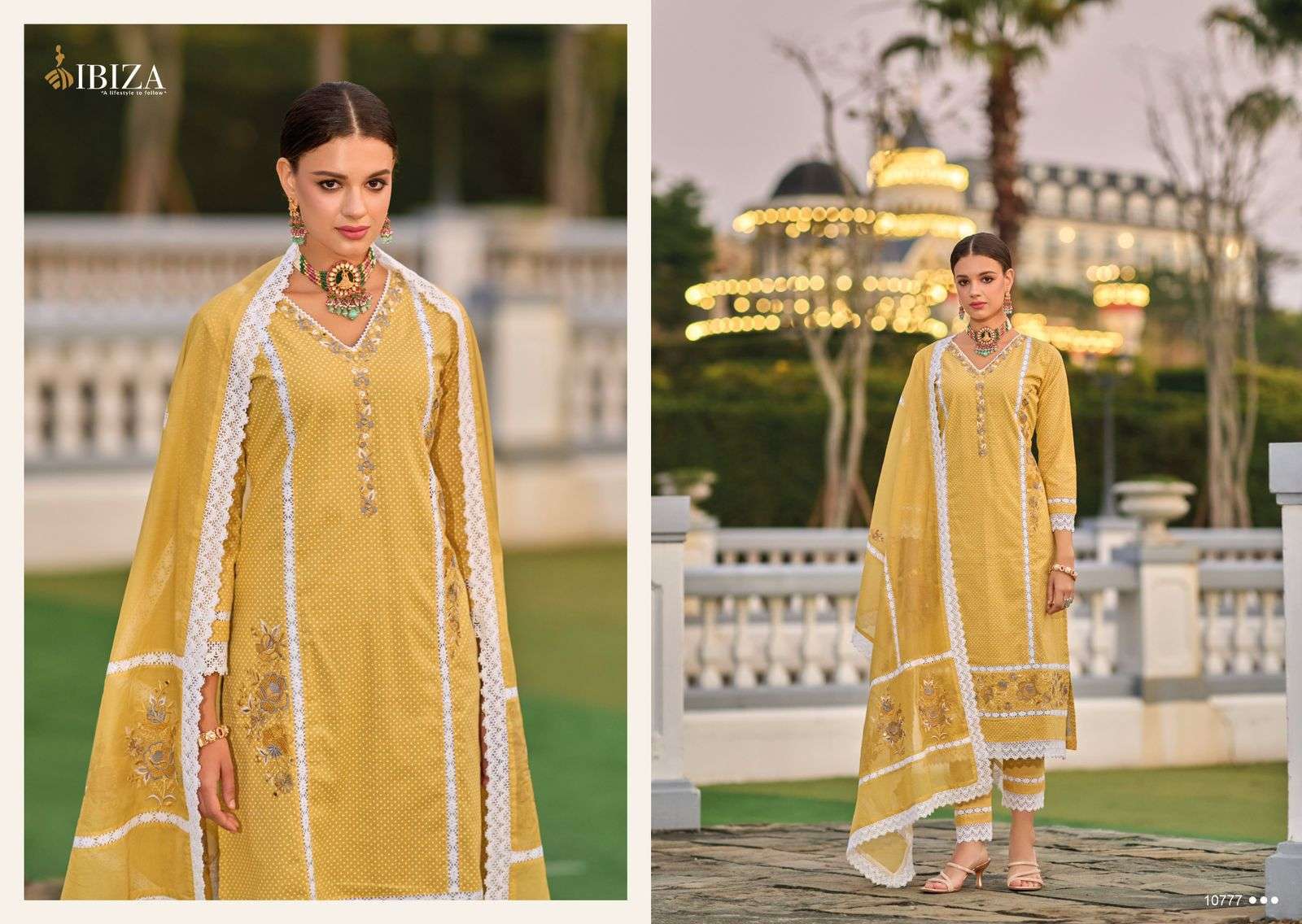 Ibiza Raysa Vol 2 Cotton Embroidered Wholesale market for salwar kameez in Hyderabad