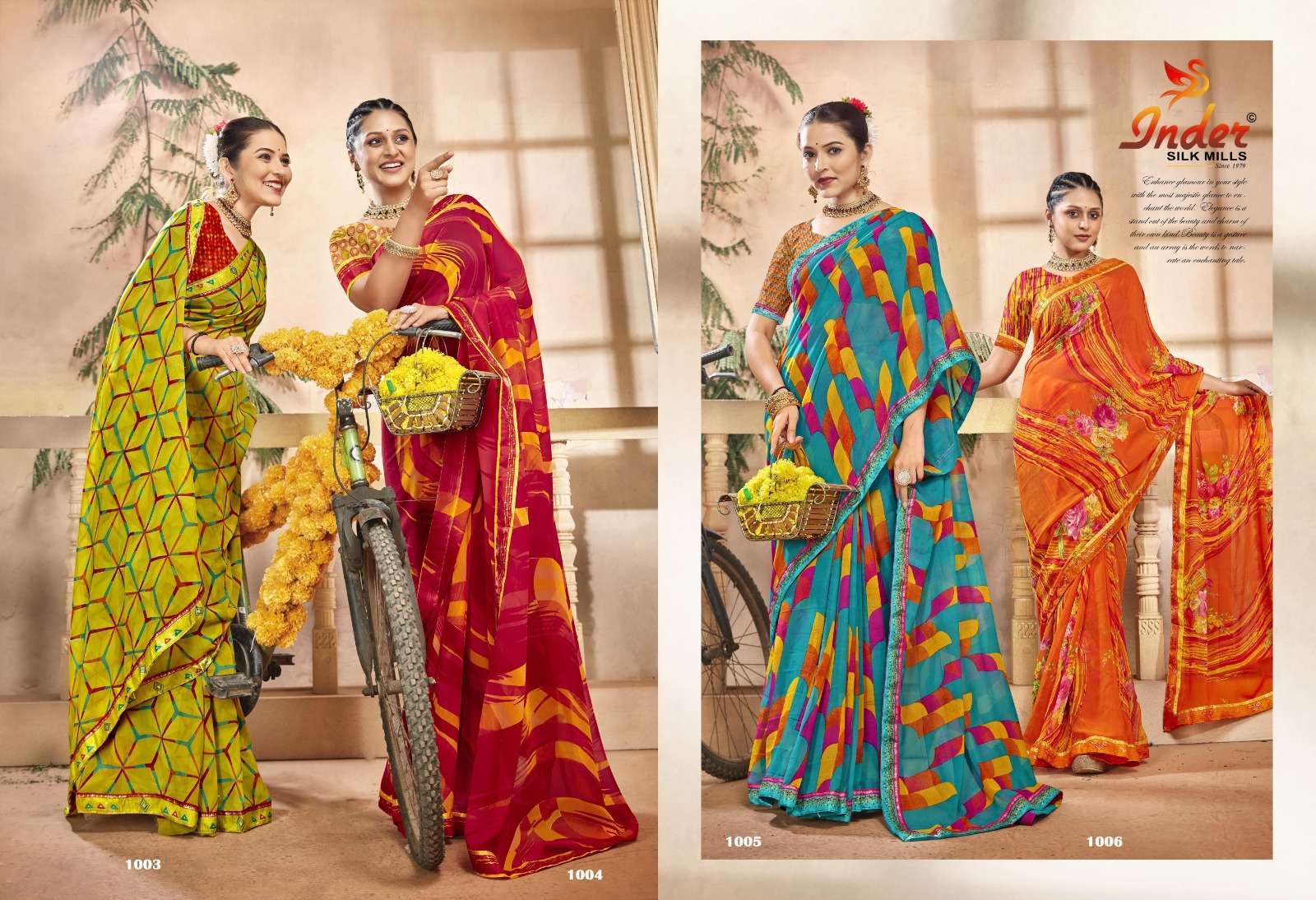 INDER SILK MILLS CREATION 6033 Designer sarees bulk orders