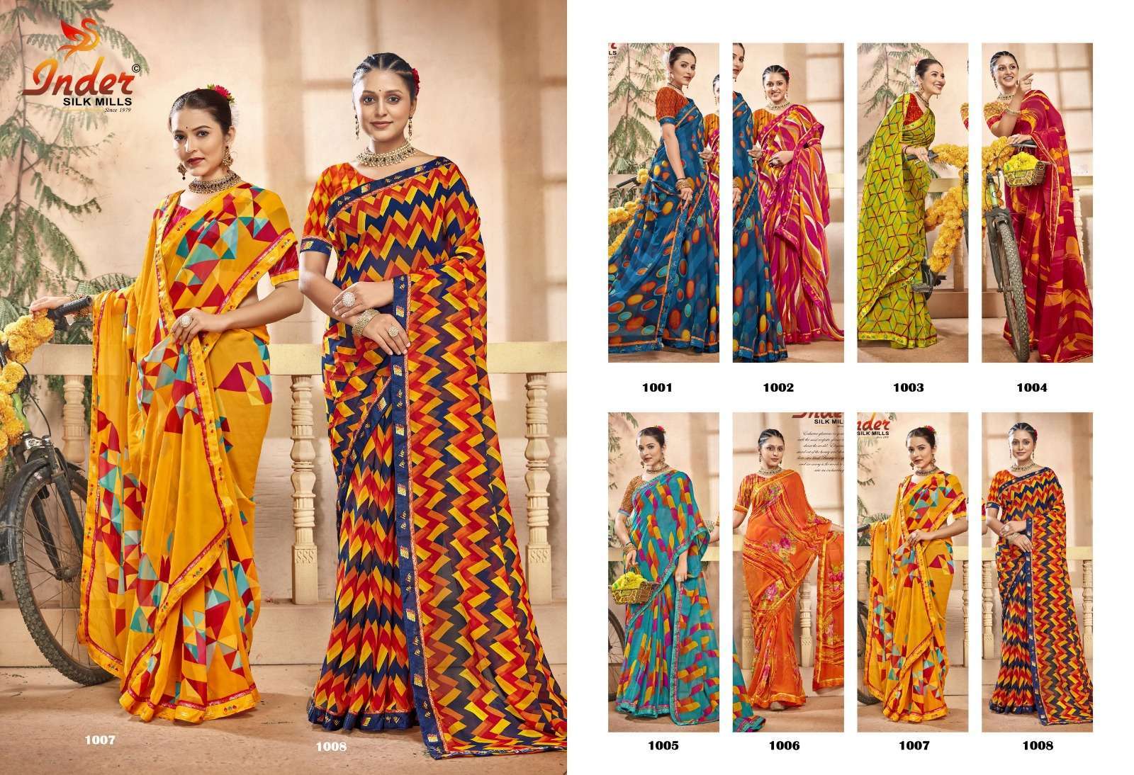 INDER SILK MILLS CREATION 6033 Designer sarees bulk orders
