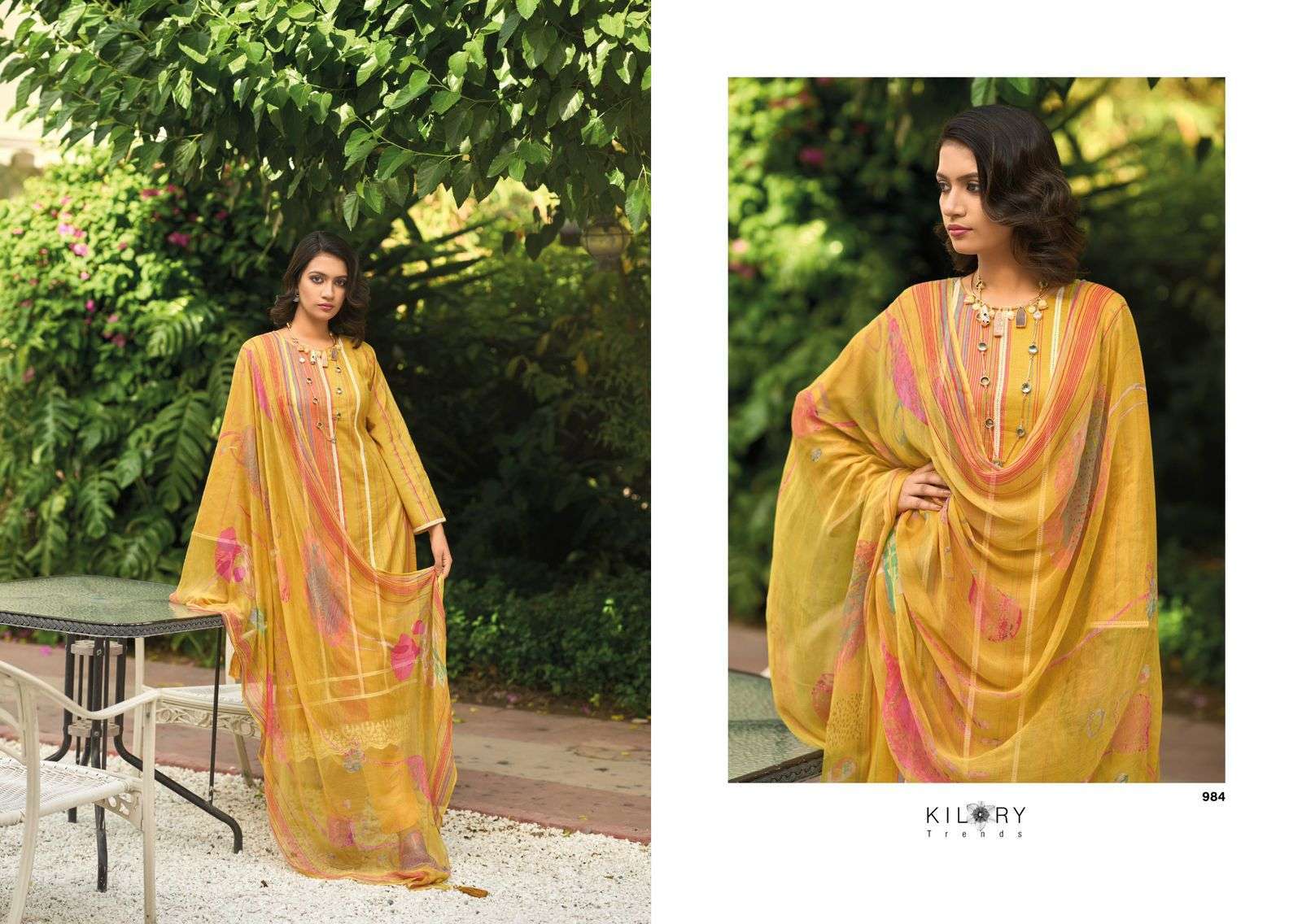 Kilory Legacy Of Summer Lawn Cotton Digital Printed Party wear dress materials