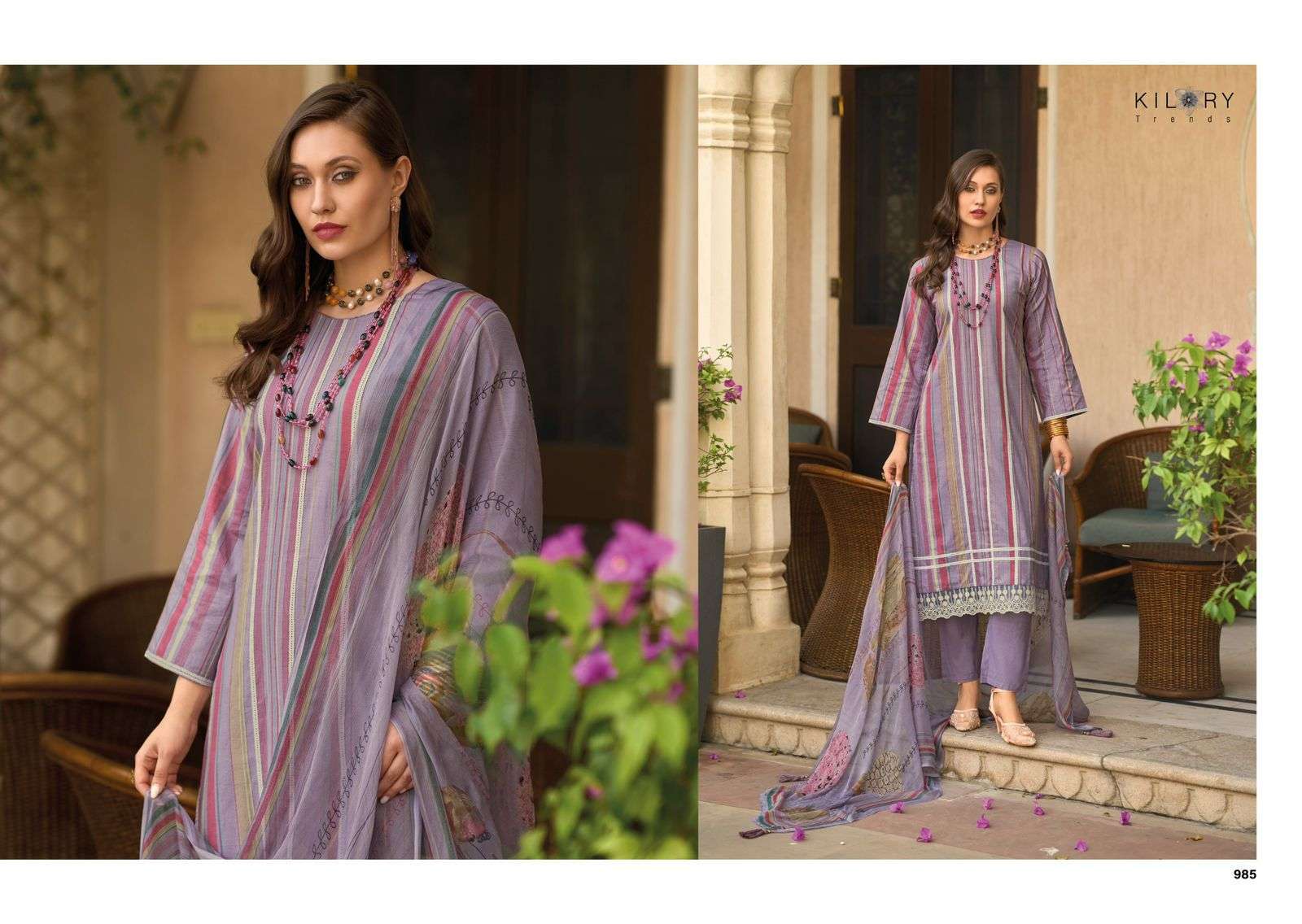 Kilory Legacy Of Summer Lawn Cotton Digital Printed Party wear dress materials