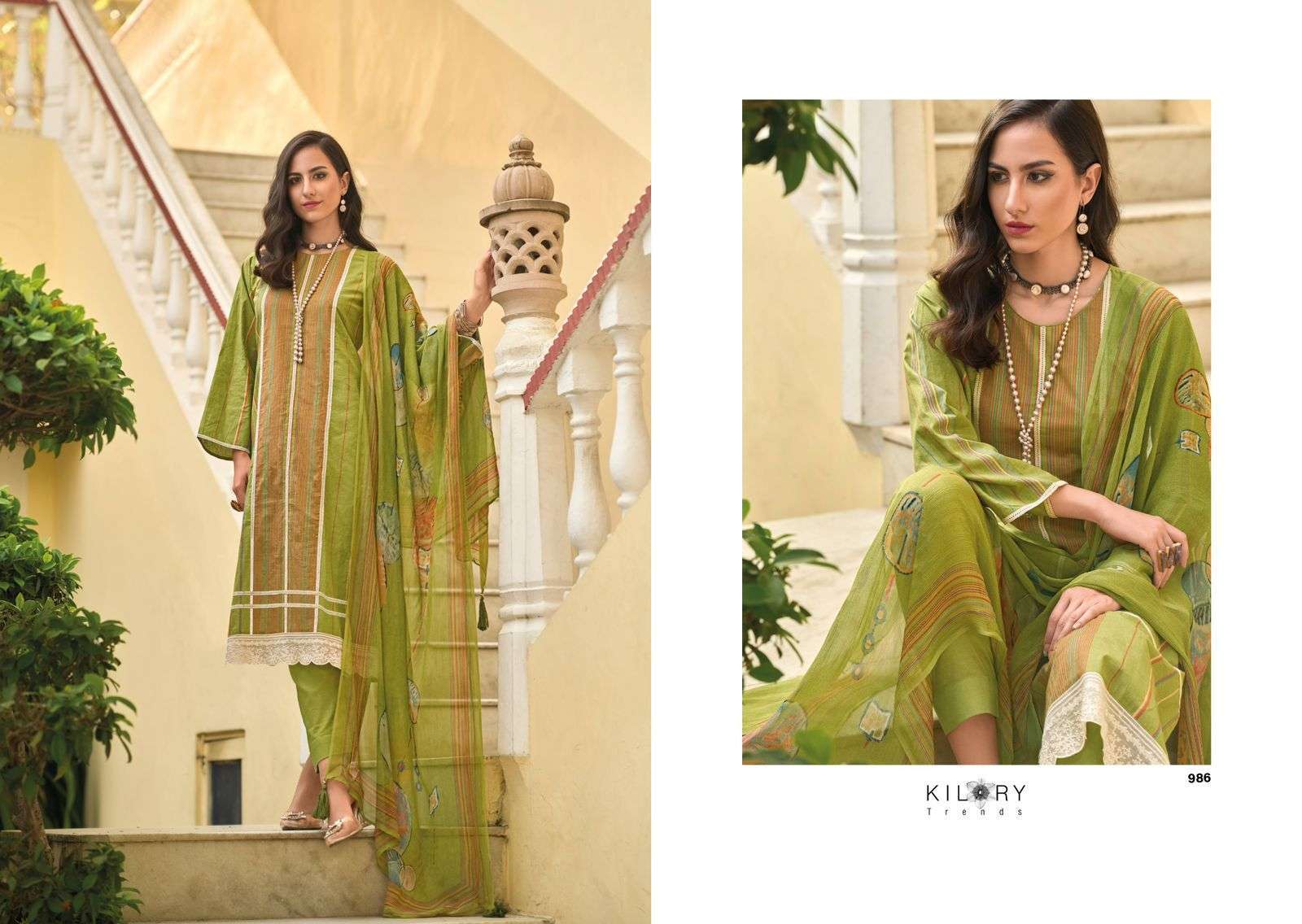 Kilory Legacy Of Summer Lawn Cotton Digital Printed Party wear dress materials