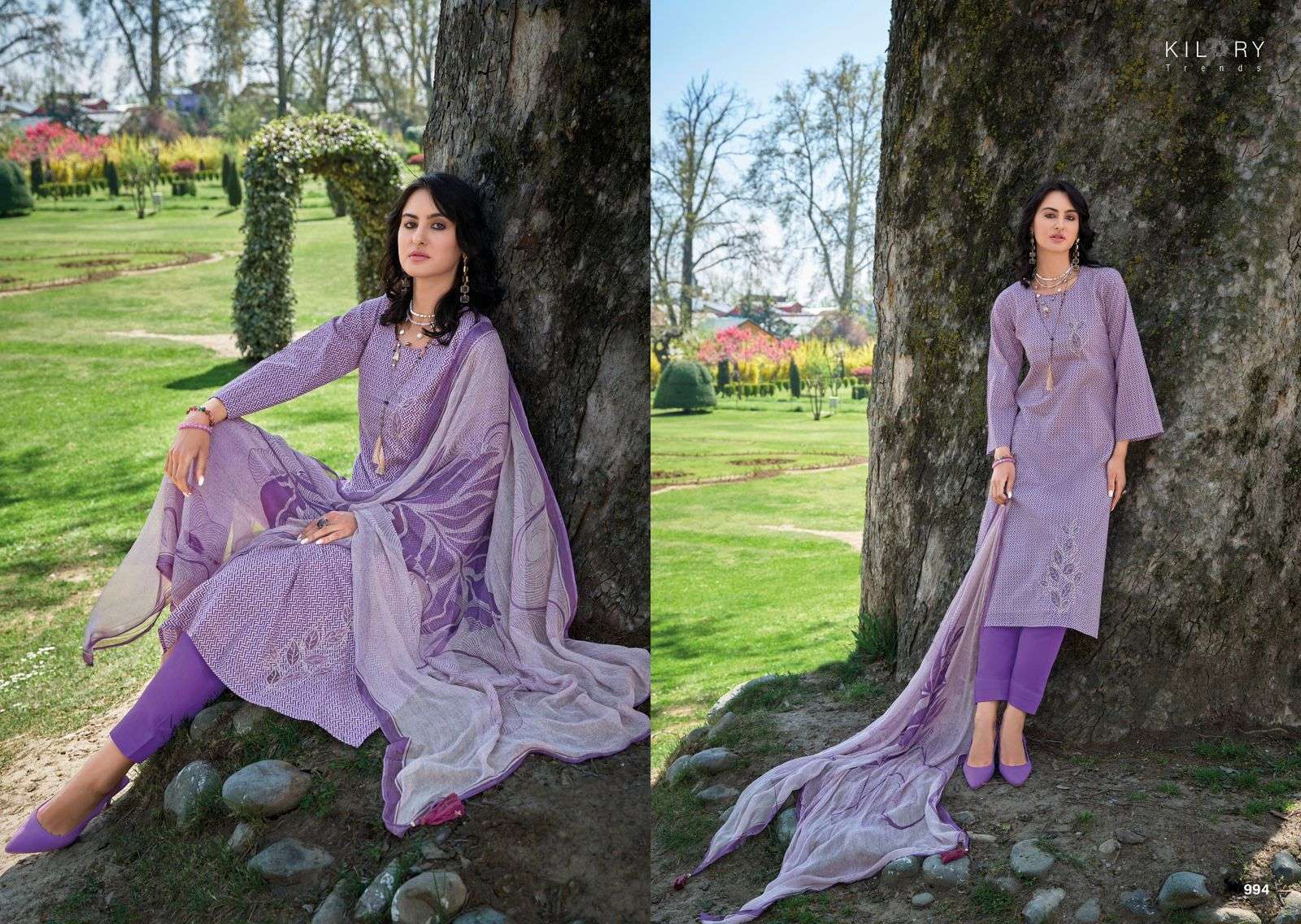 Kilory Safar Lawn Cotton Embroidery Salwar suits manufacturers in Bangalore