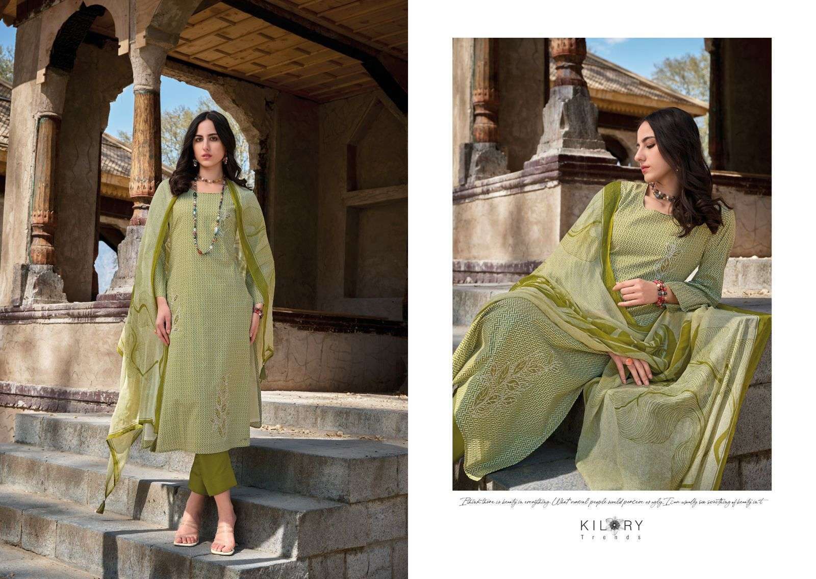 Kilory Safar Lawn Cotton Embroidery Salwar suits manufacturers in Bangalore