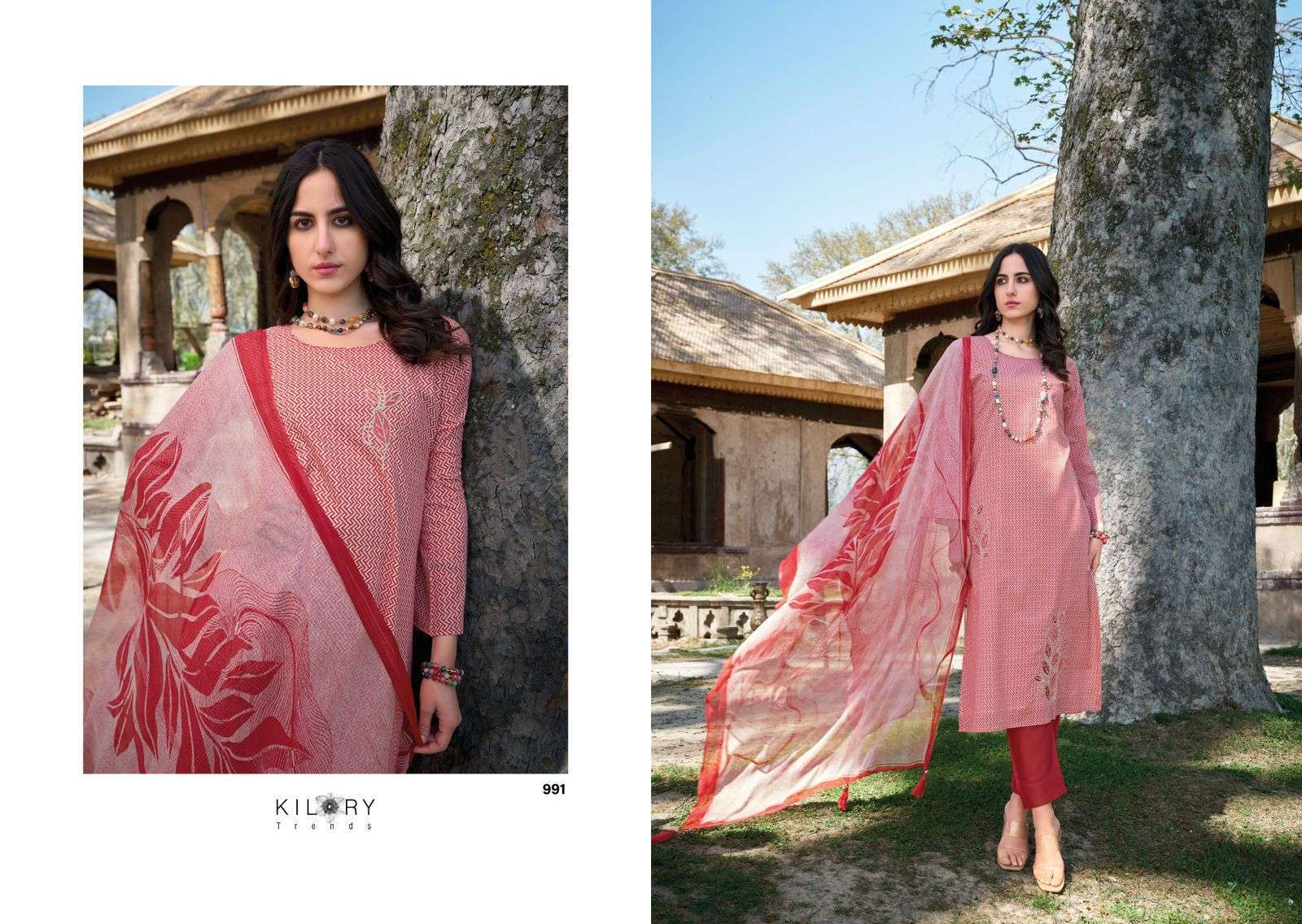 Kilory Safar Lawn Cotton Embroidery Salwar suits manufacturers in Bangalore