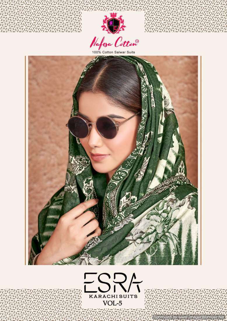 Nafisa Esra Vol-5 Cotton Silk dress materials in Mumbai