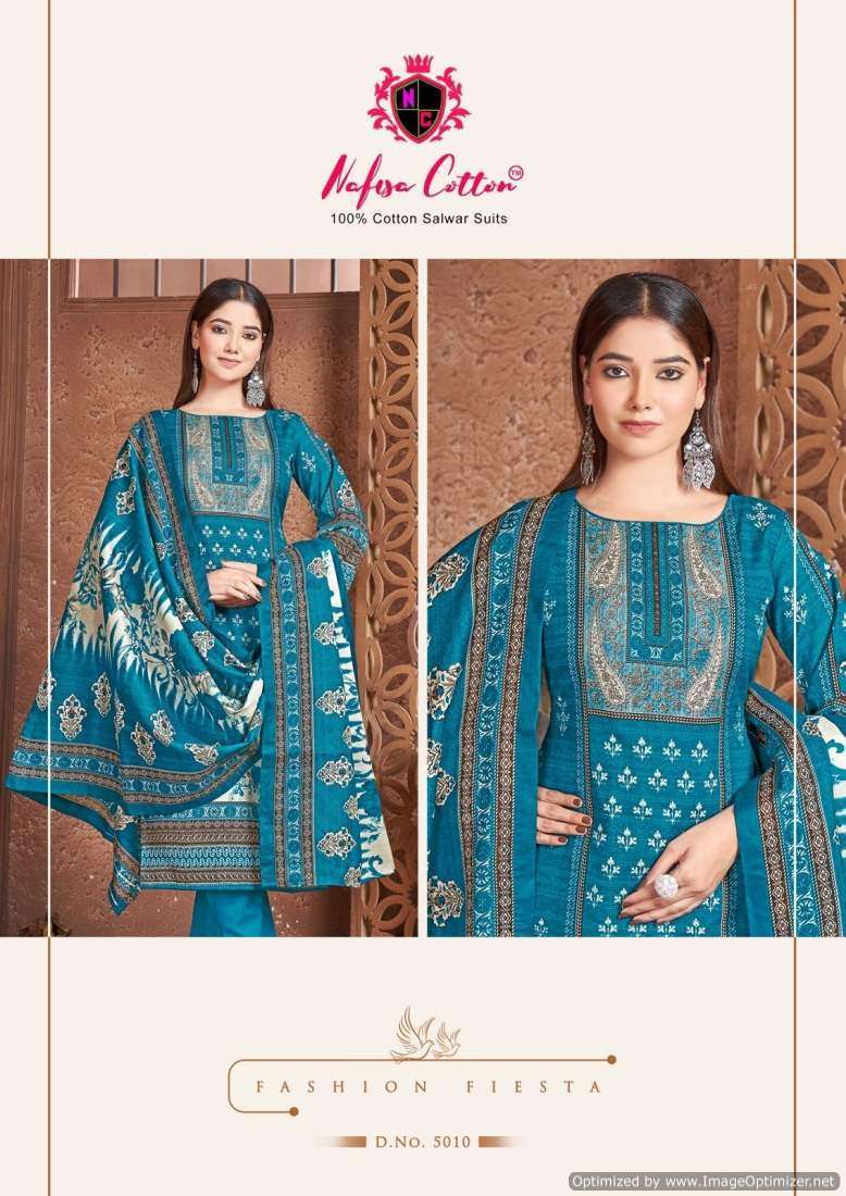 Nafisa Esra Vol-5 Cotton Silk dress materials in Mumbai