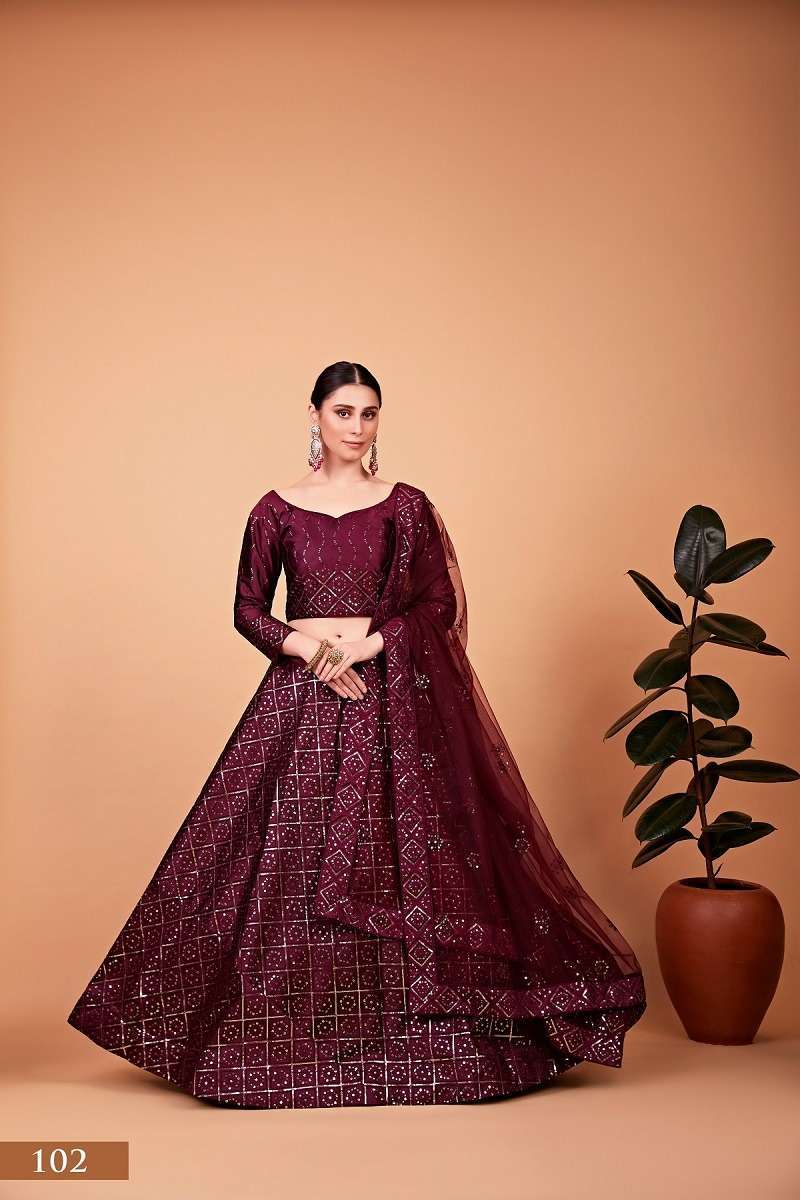 NAYRA VOL – 1 WINE Lehenga Choli suppliers in India