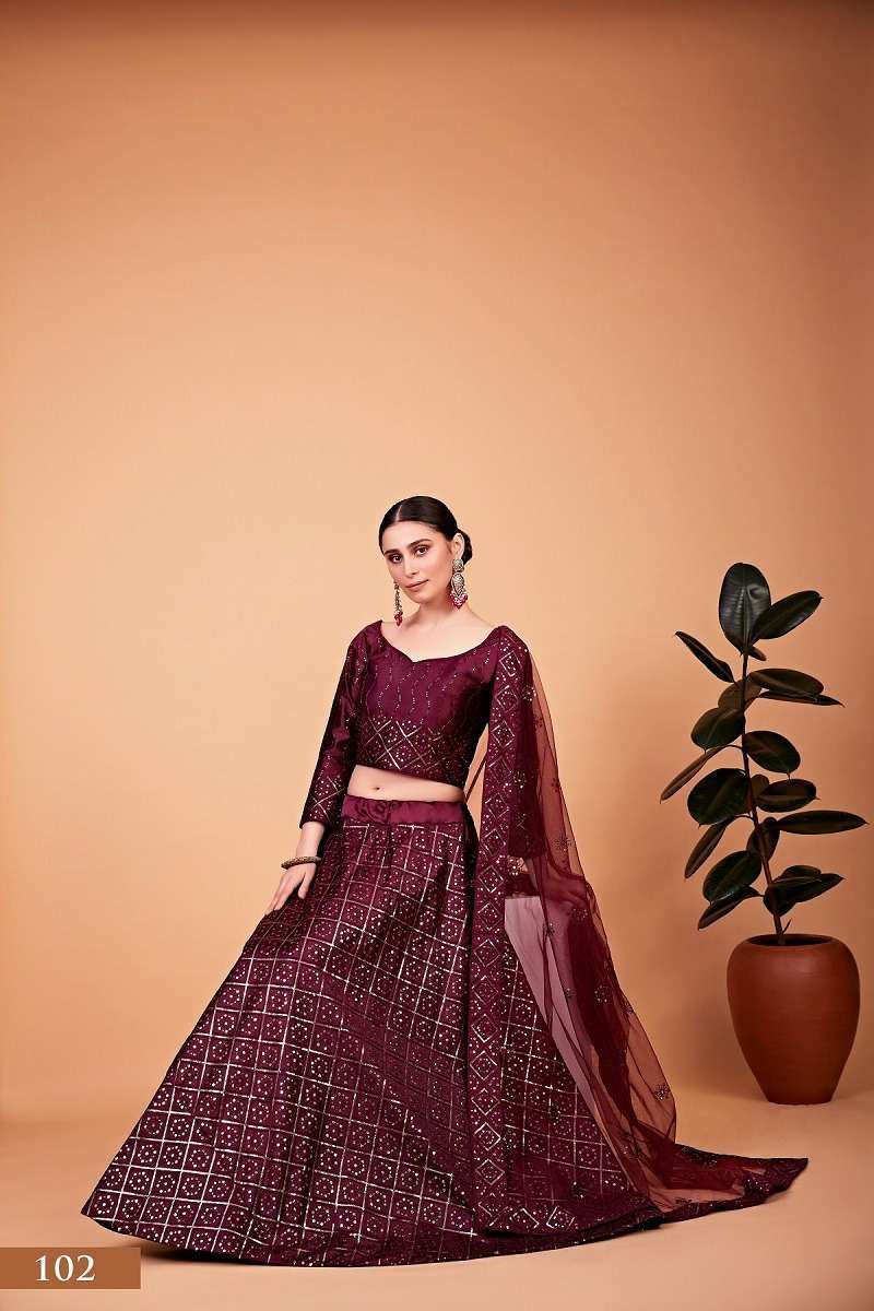 NAYRA VOL – 1 WINE Lehenga Choli suppliers in India