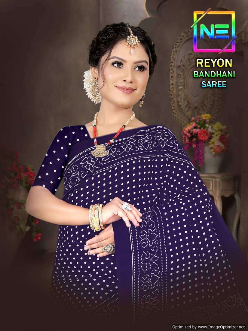 Nemi Rayon Bandhani  Surat fancy saree wholesale