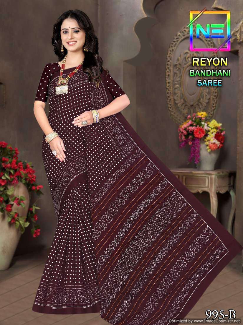 Nemi Rayon Bandhani  Surat fancy saree wholesale