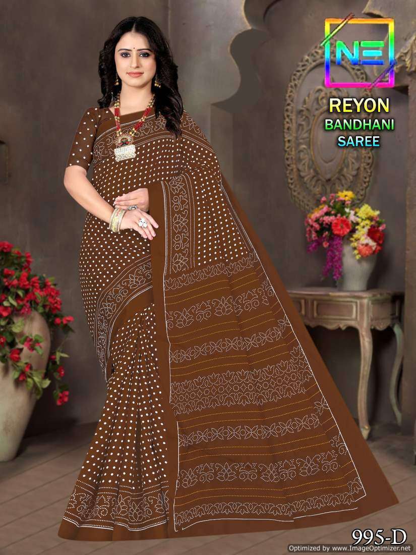 Nemi Rayon Bandhani  Surat fancy saree wholesale