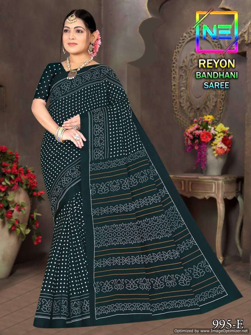 Nemi Rayon Bandhani  Surat fancy saree wholesale