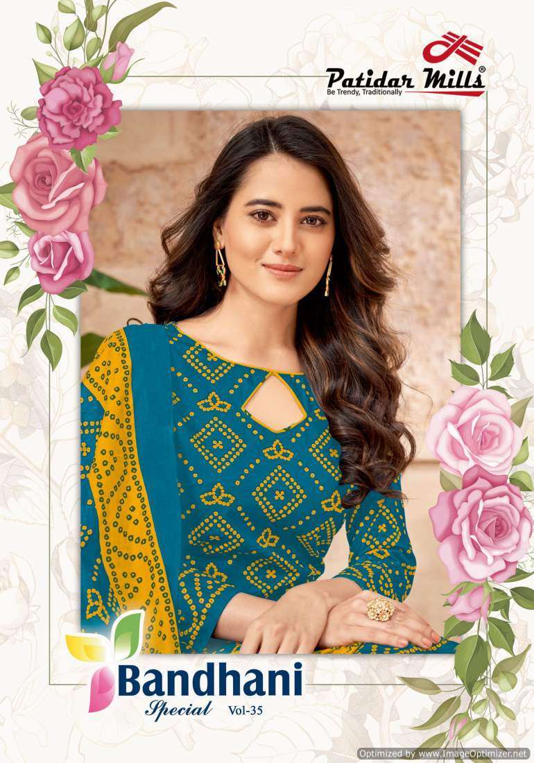 Patidar Mills Bandhani Special Vol-35 Party wear dress material wholesale