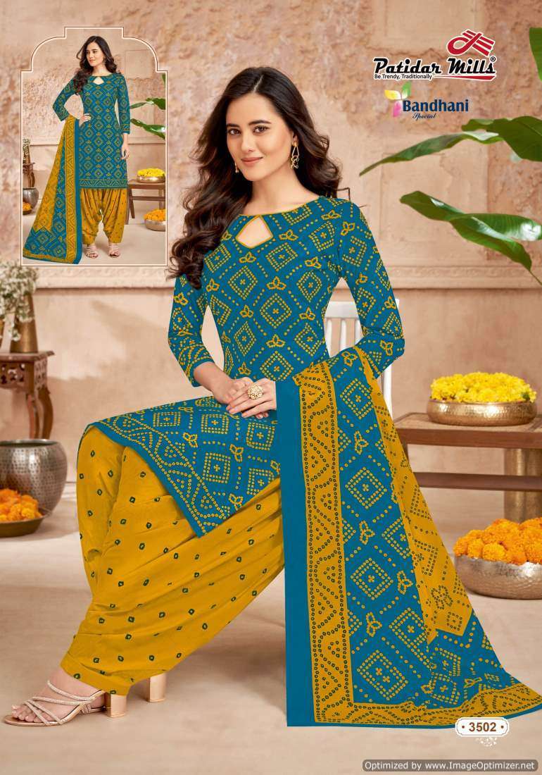 Patidar Mills Bandhani Special Vol-35 Party wear dress material wholesale
