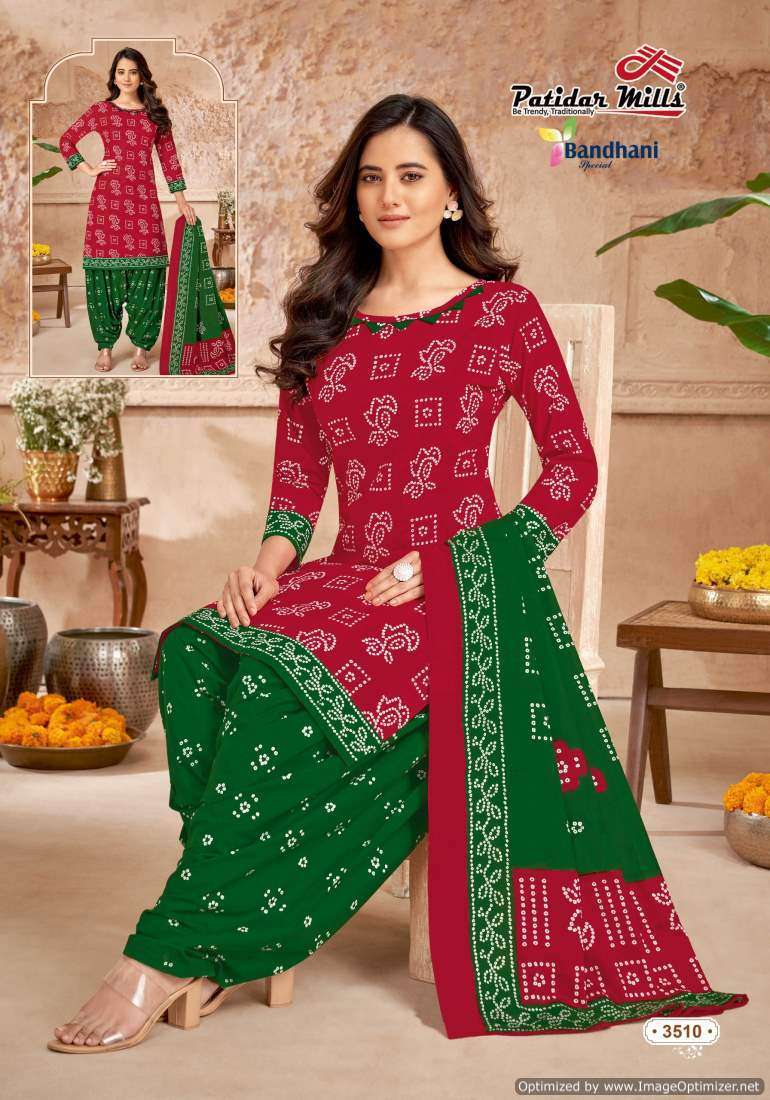 Patidar Mills Bandhani Special Vol-35 Party wear dress material wholesale