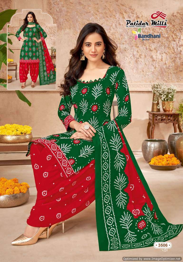 Patidar Mills Bandhani Special Vol-35 Party wear dress material wholesale