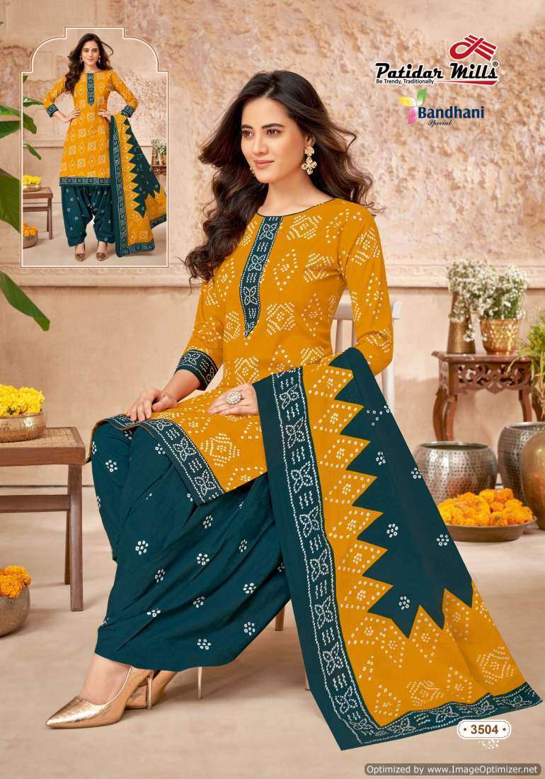 Patidar Mills Bandhani Special Vol-35 Party wear dress material wholesale