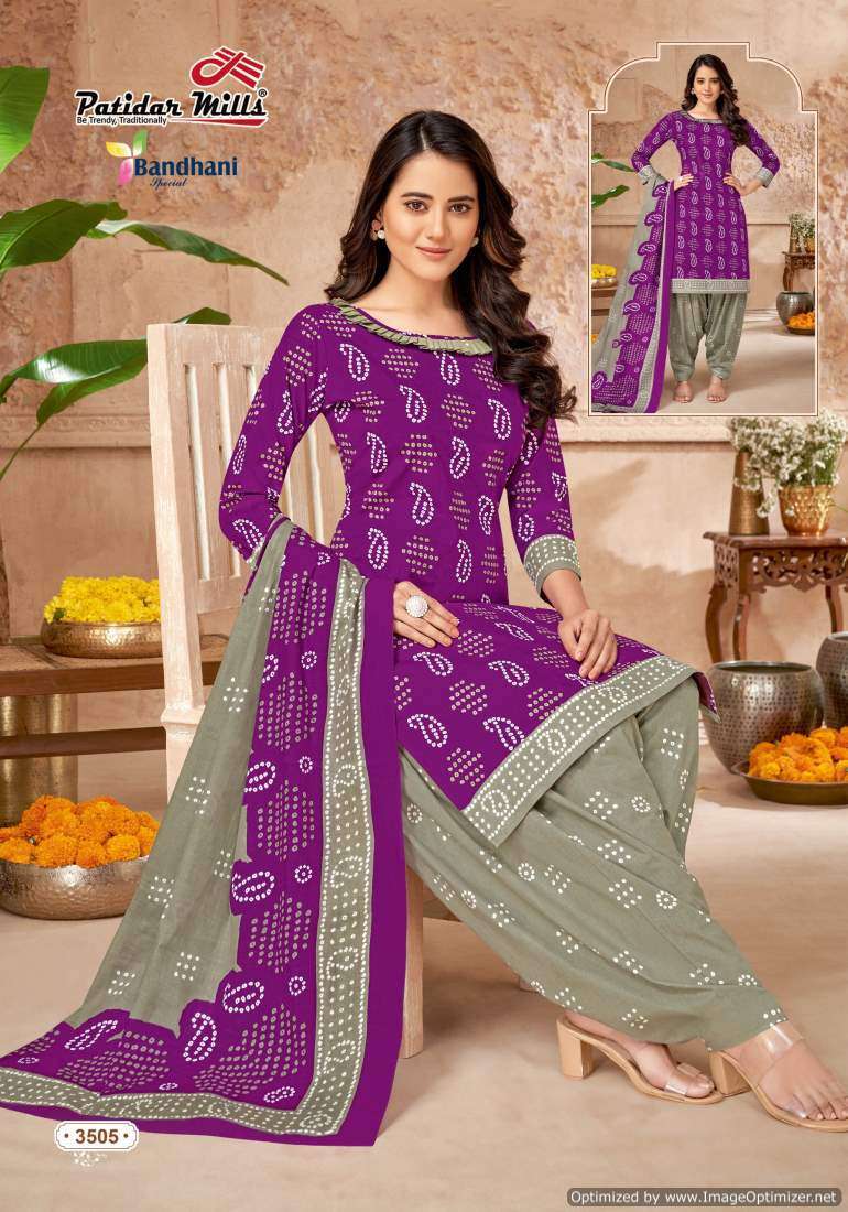 Patidar Mills Bandhani Special Vol-35 Party wear dress material wholesale