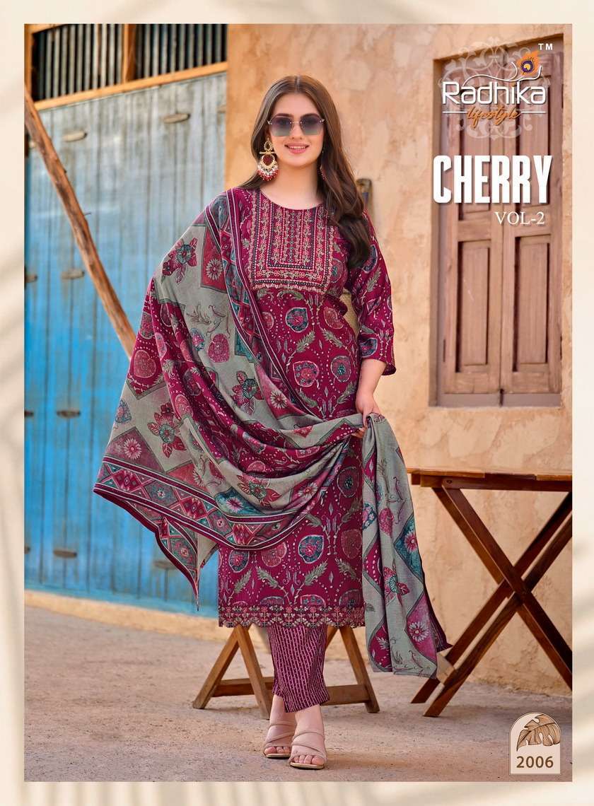 RADHIKA LIFE STYLE CHERRY Vol -2 Surat Kurtis wholesale online