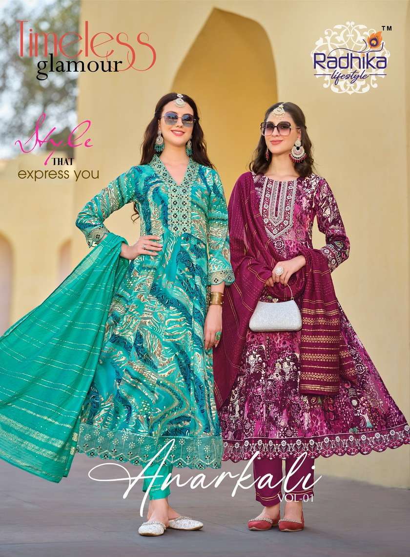 RADHIKA Lifestyle ANARKALI VOL 1 Kurti manufacturers in Hyderabad