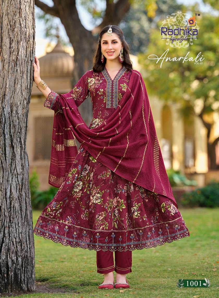 RADHIKA Lifestyle ANARKALI VOL 1 Kurti manufacturers in Hyderabad