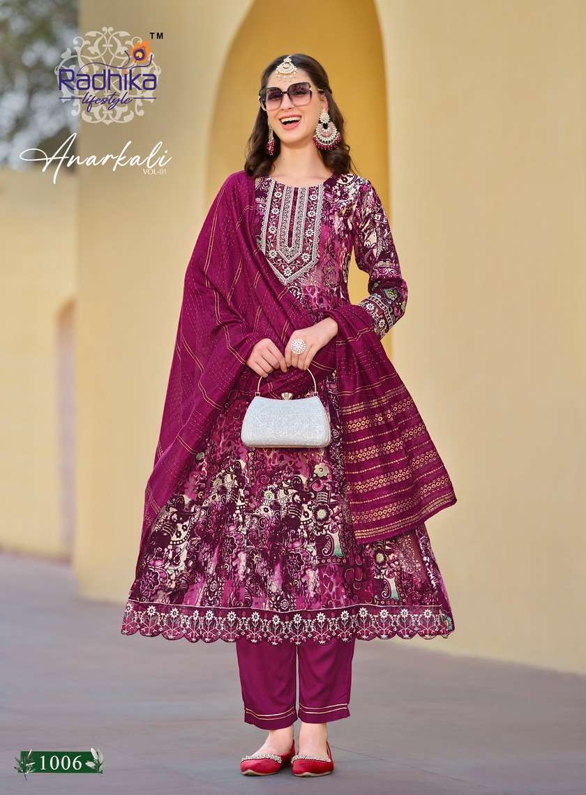 RADHIKA Lifestyle ANARKALI VOL 1 Kurti manufacturers in Hyderabad