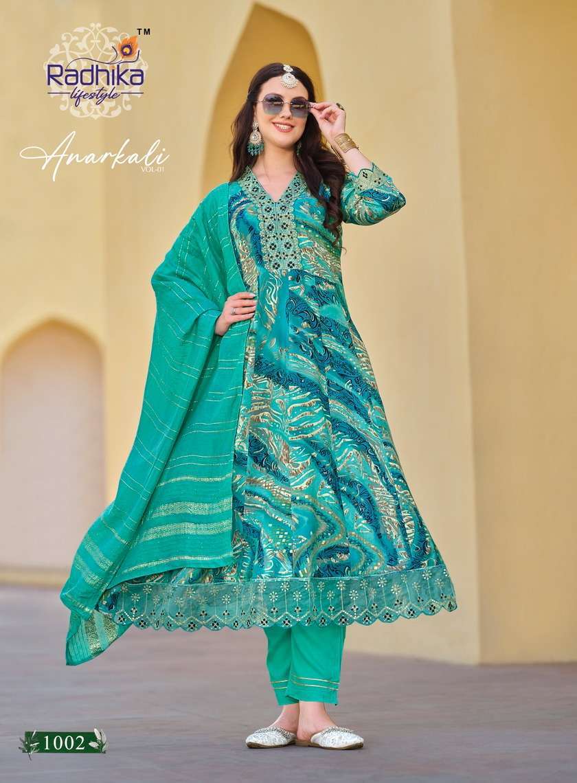 RADHIKA Lifestyle ANARKALI VOL 1 Kurti manufacturers in Hyderabad