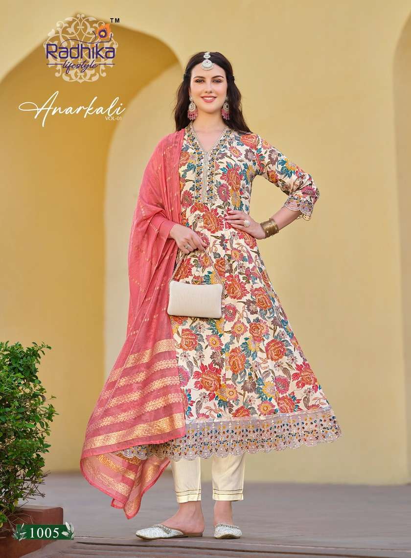 RADHIKA Lifestyle ANARKALI VOL 1 Kurti manufacturers in Hyderabad