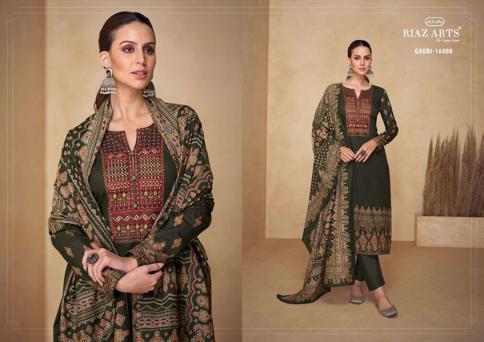 Riaz Arts Gauri Karachi Lawn  Unstitched dress materials wholesale in Bangalore