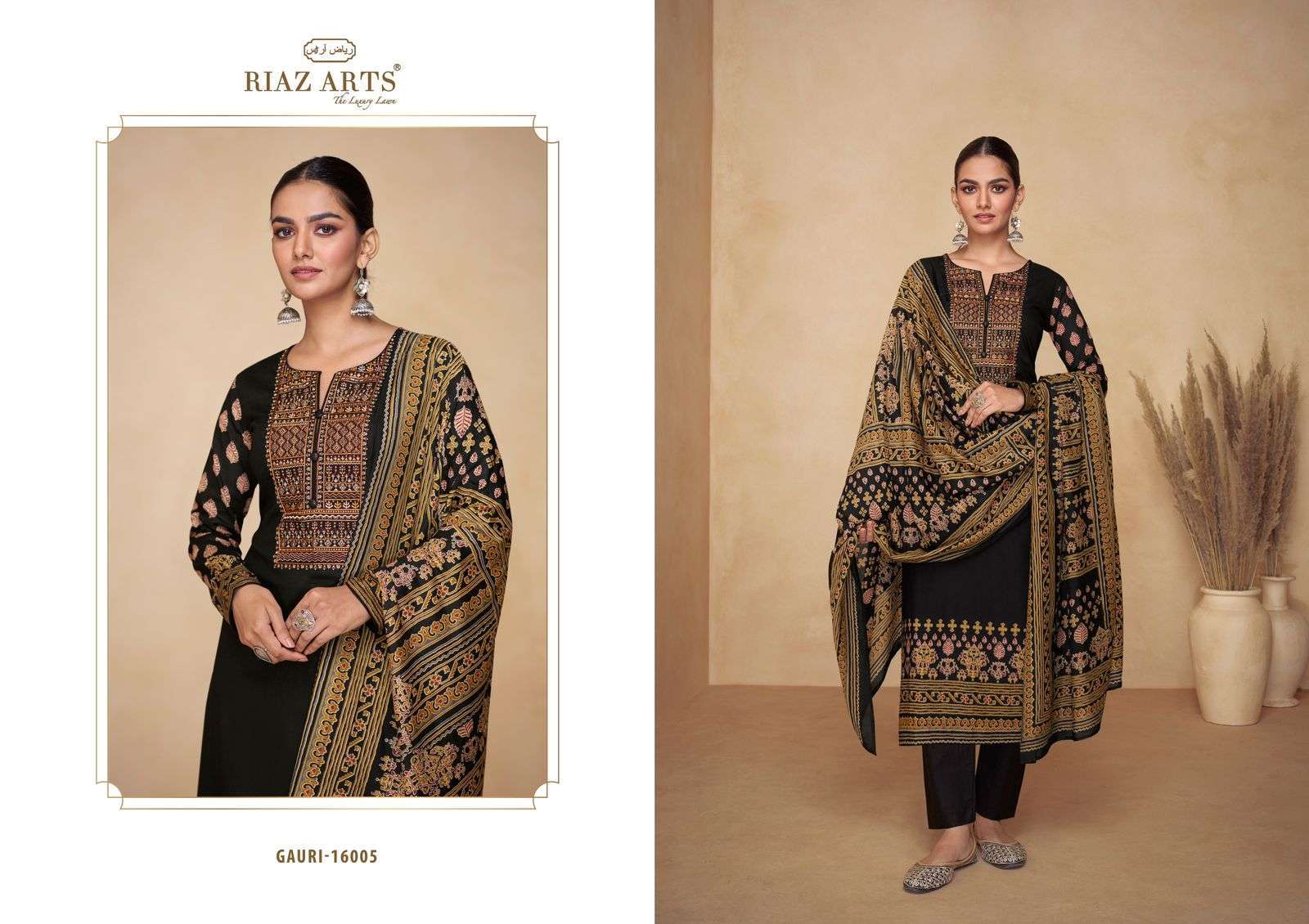Riaz Arts Gauri Karachi Lawn  Unstitched dress materials wholesale in Bangalore